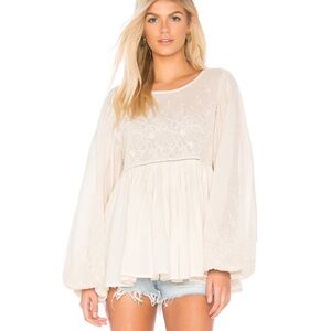 Spell Scorpio Cloth Cream Ivory Boho Tunic Blouse